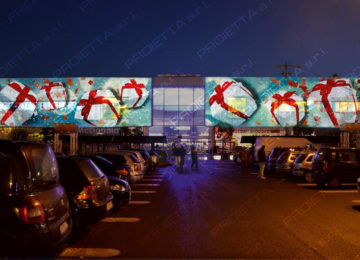 Video Projection de Noël - Milan Centre commercial Carosello