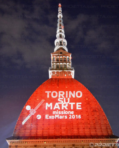 Projection sur la Mole Antonelliana
