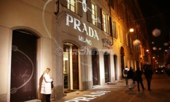 Projection pour le magasin Prada à Turin