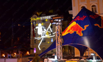 Red Bull Play Street projections publicitaires