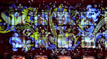 Moscou Centre commercial Tsum - Projections de Noël