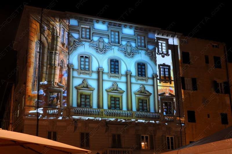 Video Mapping per Lucca Comics
