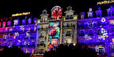 Video Mapping de Noël à Montreux