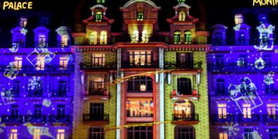 Video Mapping de Noël à Montreux