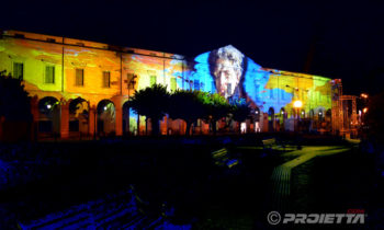 Projection du portrait de Giorgio Oprandi à Lovere