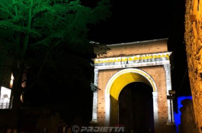 Proiezione mappata Arco di Augusto di Susa