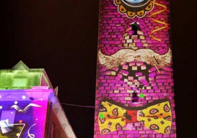 Video mapping di carnevale