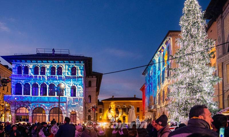 Scenografia di proiezioni di Natale