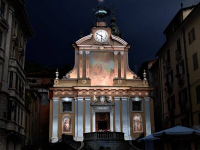 illuminazione mappata architetturale con proiettori