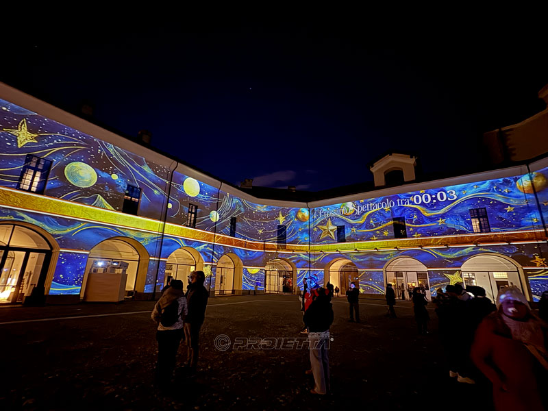 Projection vidéo immersive à 360°