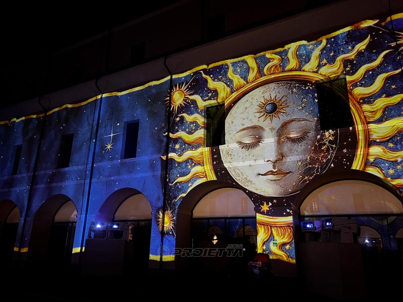 Projection vidéo immersive à 360°