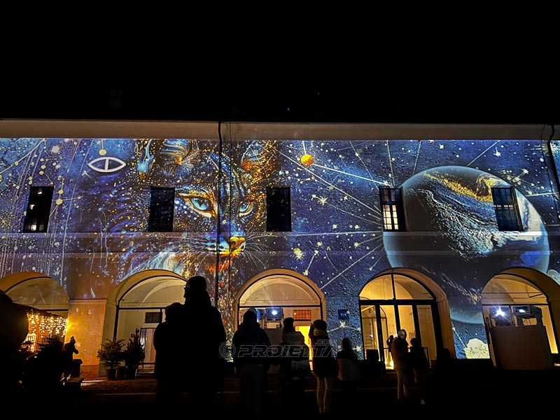 Projection vidéo immersive à 360°