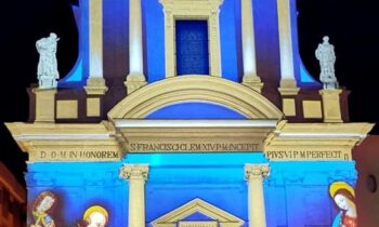 Projections cartographiées sur les églises