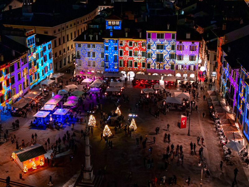 Natale a Udine con proiezioni e video mapping