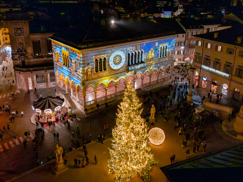 Natale a Udine con proiezioni e video mapping