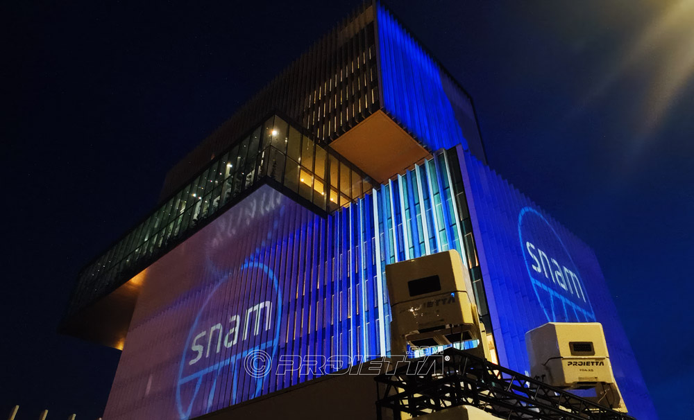 Video mapping Proietta per Snam